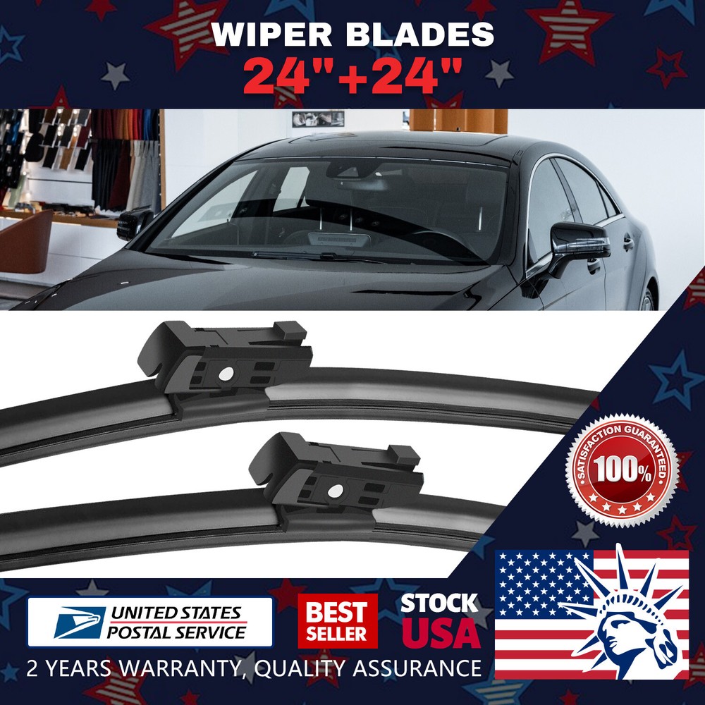 Easy Installation Top Lock 24''+24'' Premium Bracketless Windshield Wiper Blade