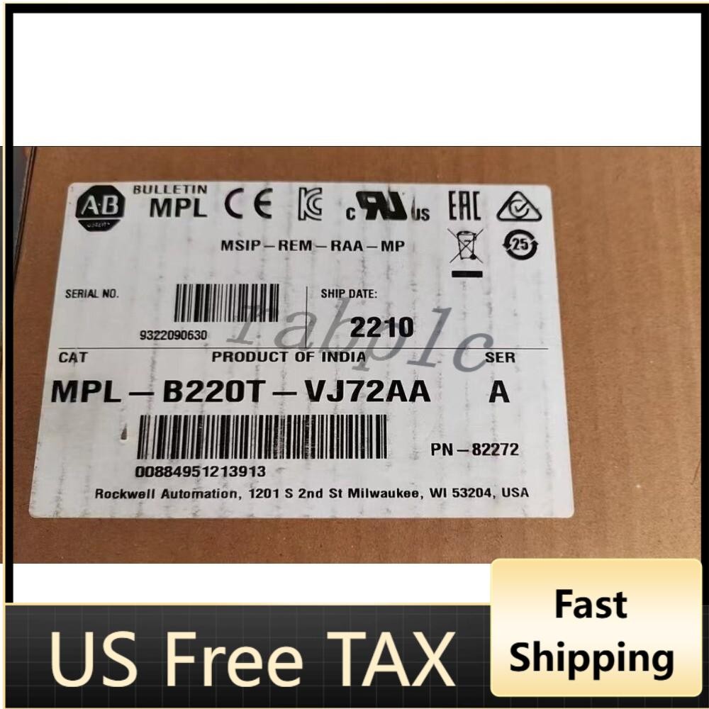 NEW Sealed A-B MPL-B220T-VJ72AA Low-Inertia Brushless Servo Motors US Free Tax