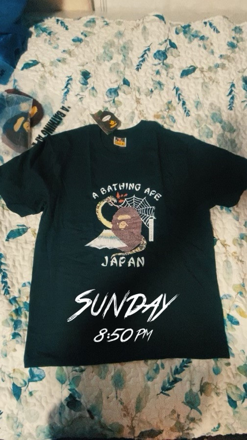 Bathing Ape Japan Graphic T-shirt BAPE Streetwear Fashion