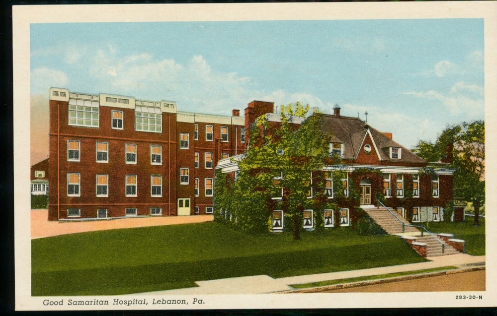 Good Samaritan Hospital Lebanon Pennsylvania PA Postcard WB