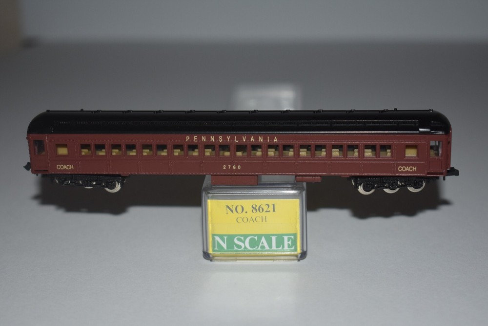 N Scale Model Power 8621 Pennsylvania Passenger Coach Car 2760 C50333