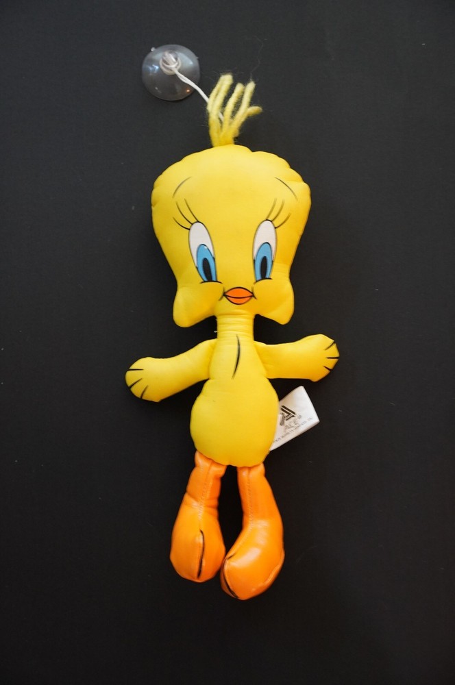 1995 Vintage Looney Tunes Tweety Bird 8 Inch Plush with Suction Cup-image