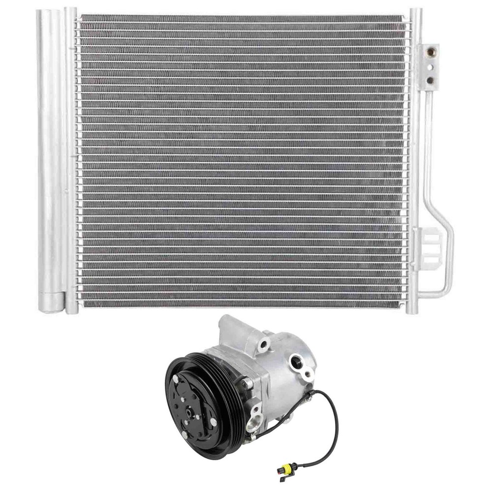 For Smart Fortwo 2008-2015 AC Compressor w/ A/C Condenser Drier DAC