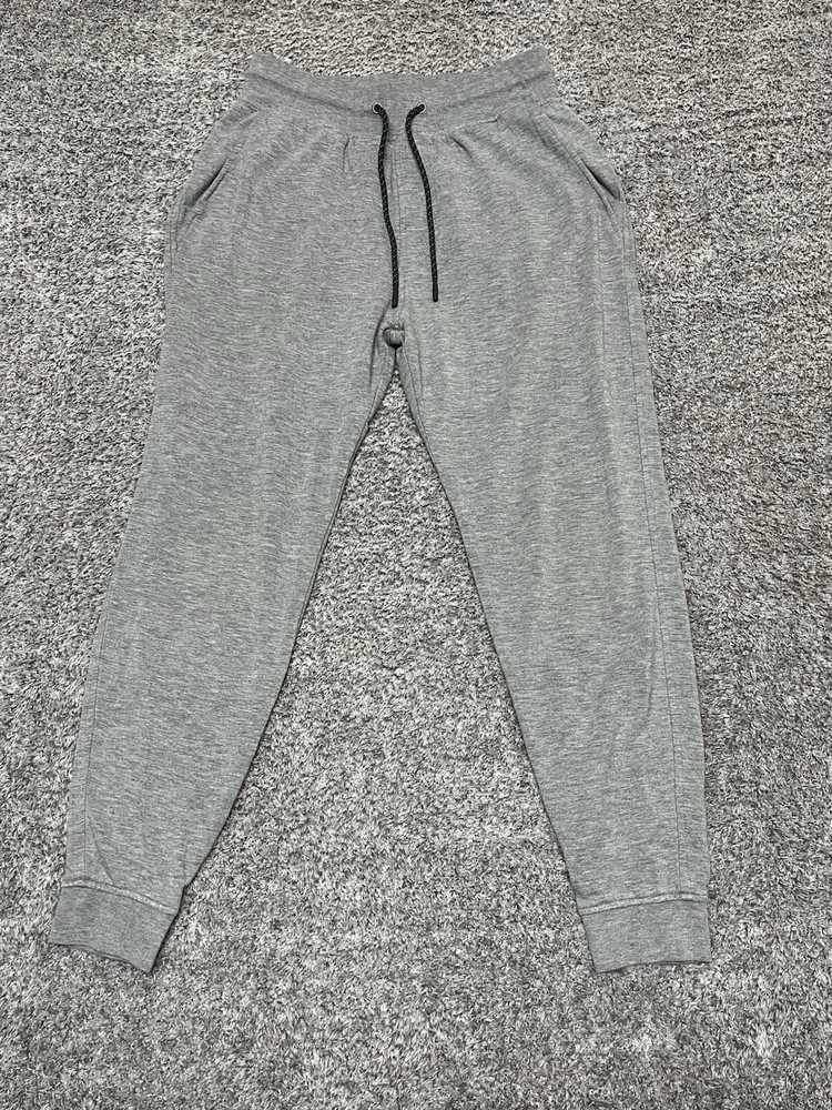 Free Fly Jogger Mens Small Gray Lounge Tapered  Lightweight Ankle Sweatpants