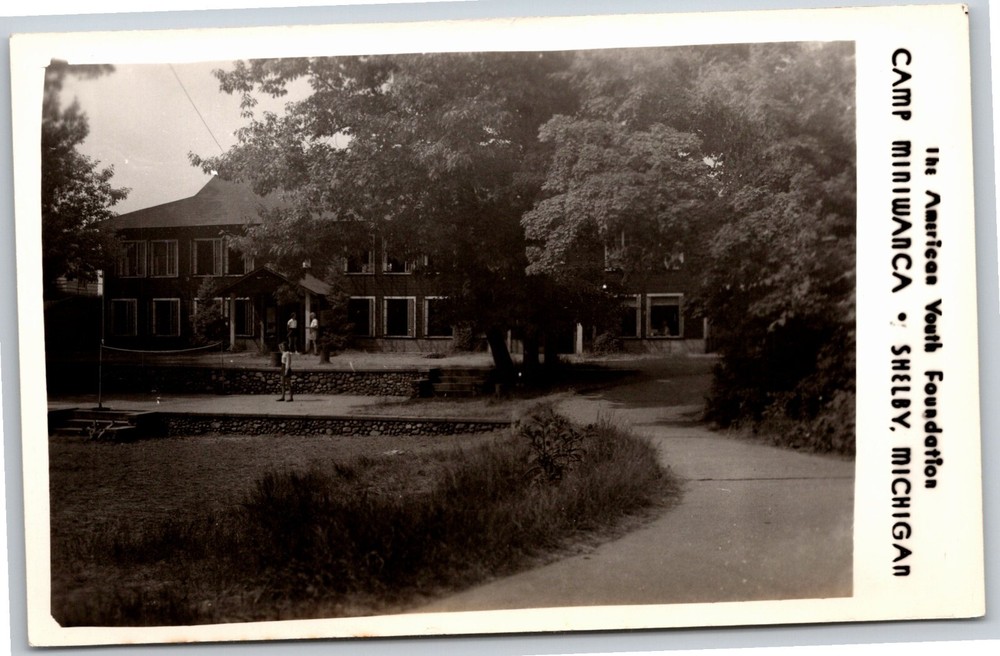 RPPC~Shelby Michigan~Camp Miniwanca~American Youth Foundation~Real Photo PC