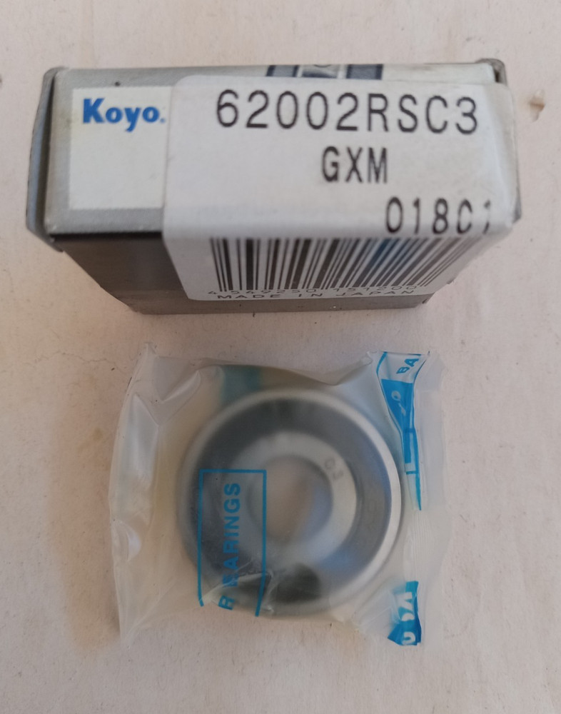 Koyo 62002RSC3 Ball Bearing; 10mm ID; 30mm OD; 9mm Width