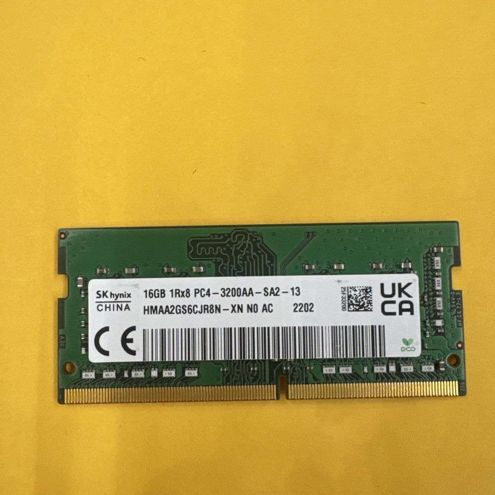 SK Hynix 16GB DDR4 3200MHz SODIMM PC4-25600 1Rx8 HMAA2GS6CJR8N-XN ram 22