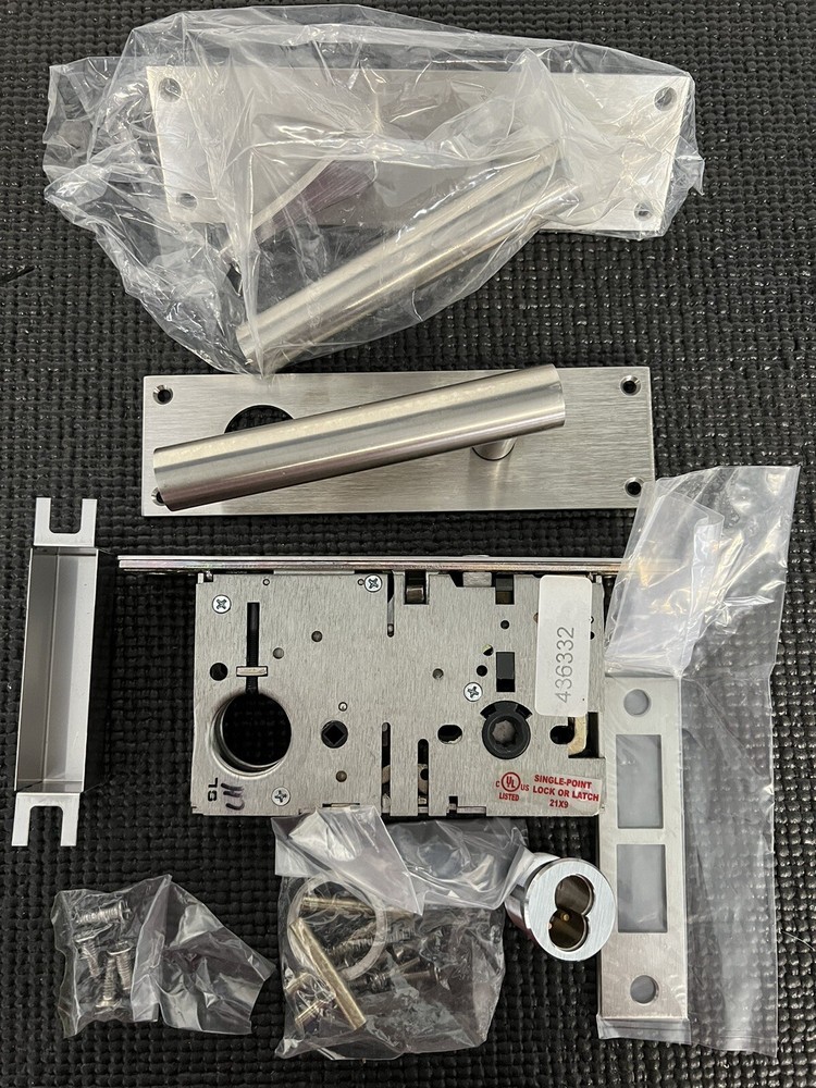 Accurate SL9124ADA 2.5 Left Hand Barn Door Lock Set 436332-image