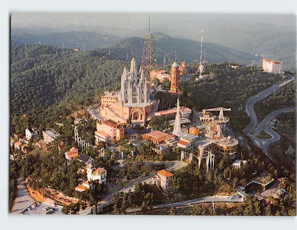 Postcard Summit of Tibidabo Barcelona Spain