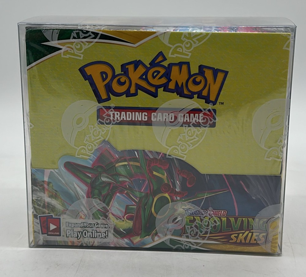 Pokemon TCG SWSH Evolving Skies Booster Box SEALED w/Plastic Case MINTPROBSTEIN is actively accepting consignments !!