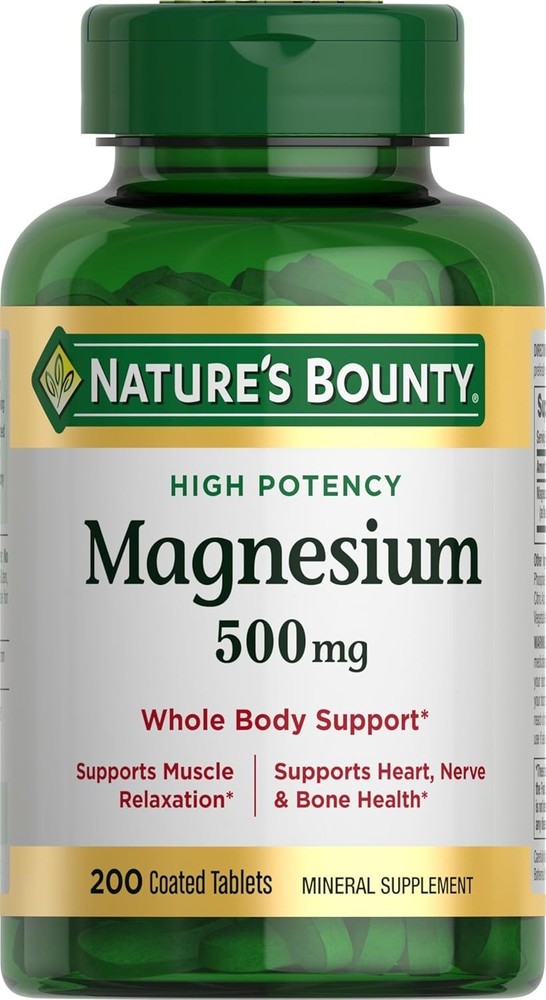 Nature's Bounty High Absorption Magnesium Glycinate 240 mg, 180 Capsules