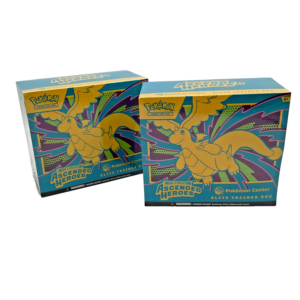 Lot of (2) Pokemon Center Ascended Heroes Elite Trainer Boxes SEALED PC ETBPROBSTEIN is actively accepting consignments !!