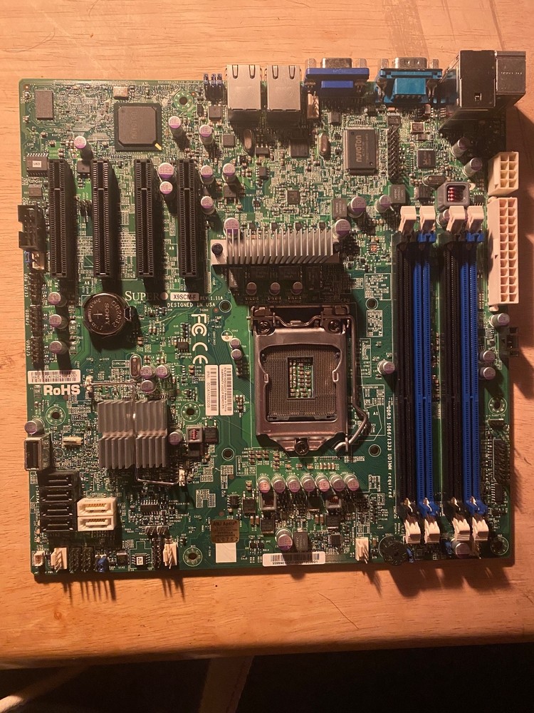 Supermicro X9SCM-F Intel C204 Xeon E3 Socket LGA1155 mATX Server Motherboard