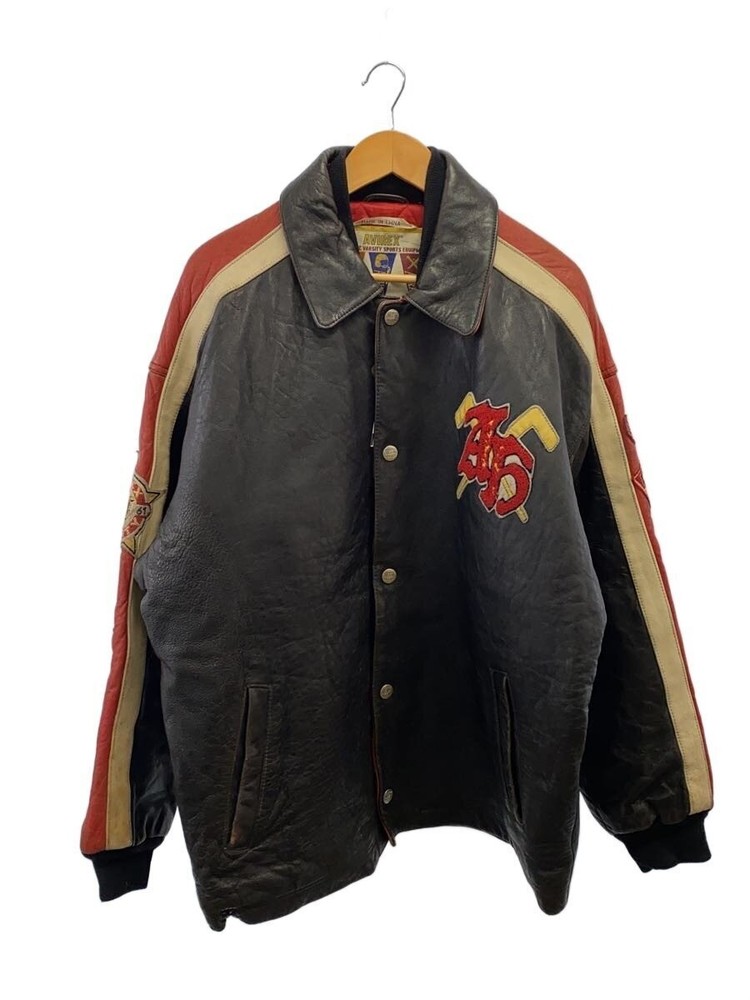 Avirex Leather Jacket Blouson/L/Leather/Blk 21001