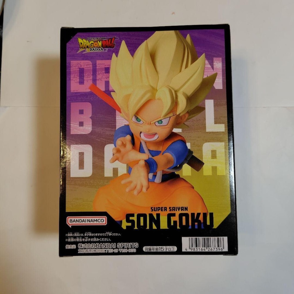 Dragon Ball DAIMA Super Saiyan Son Goku mini Figure with Panel BANPRESTO