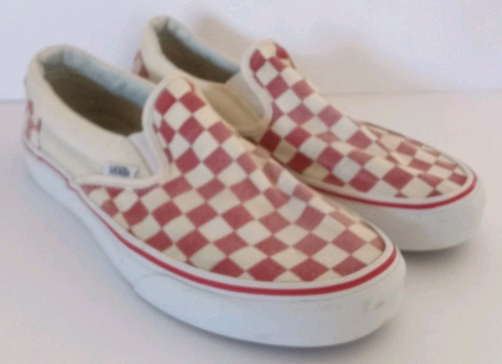 Vans Classic Slip-on Red And White Checkered 6.5 Men’s 8 Women’s