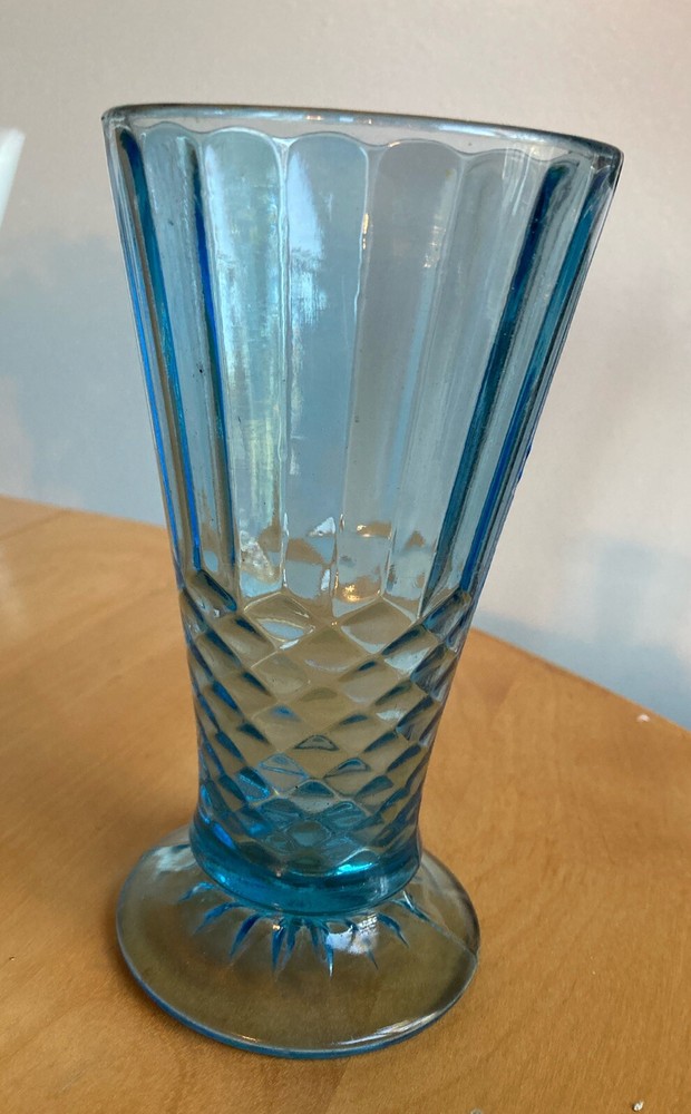 Aunt Polly Blue United States Glass Company Vase