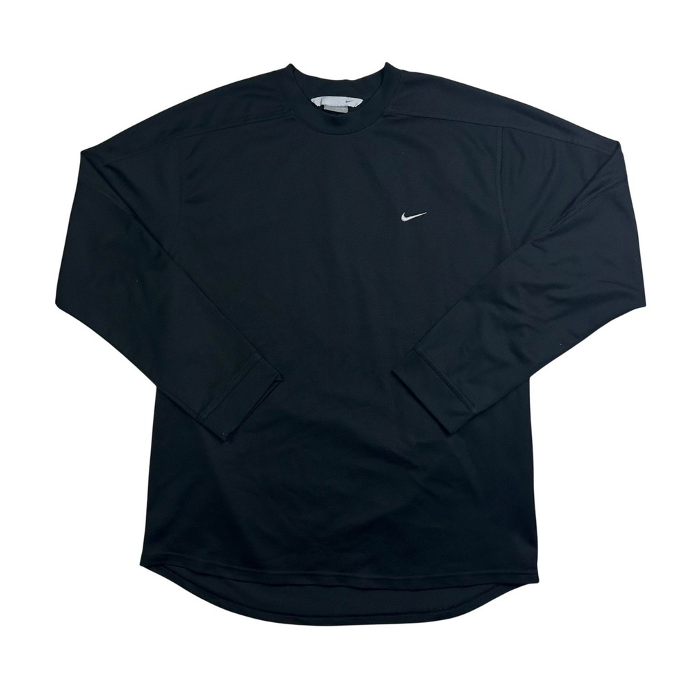 Vintage Y2K Nike Black Polyester Long Sleeve Shirt