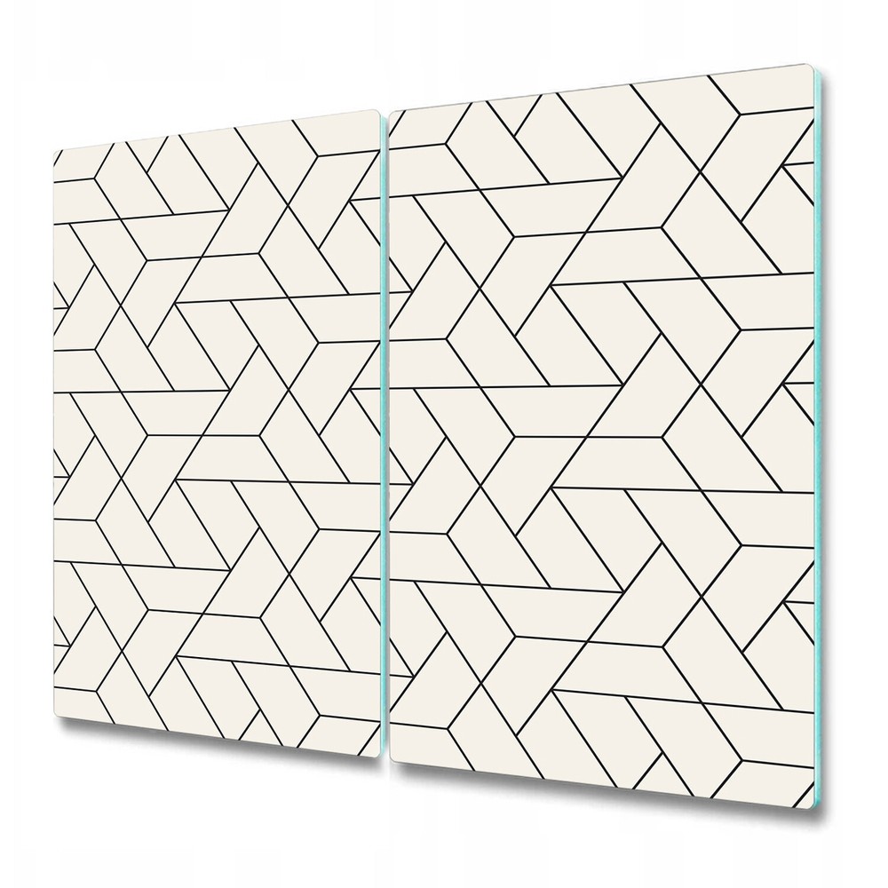 Glass Worktop Kitchen Chopping Cutting Board Geometric minimalistic 2x30x52