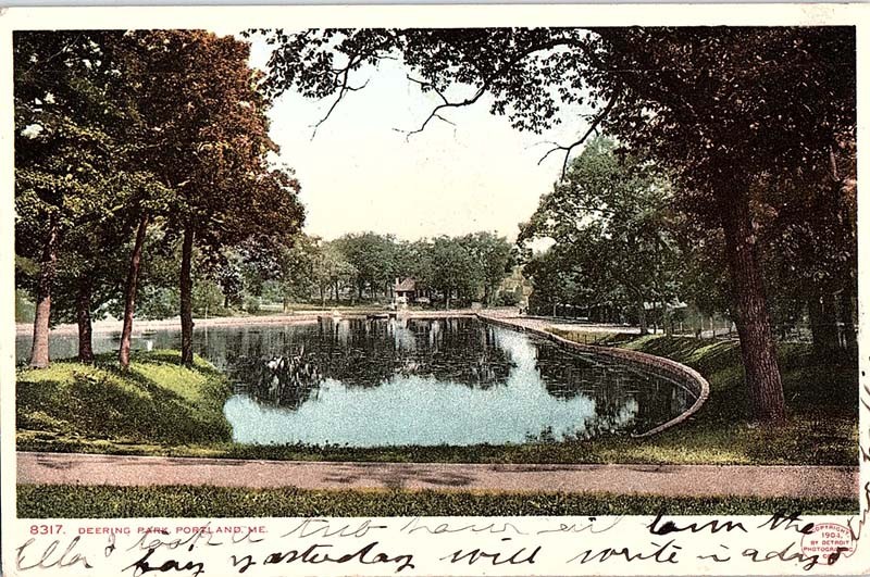 Postcard NATURE SCENE Portland Maine ME m/09 AJ1860