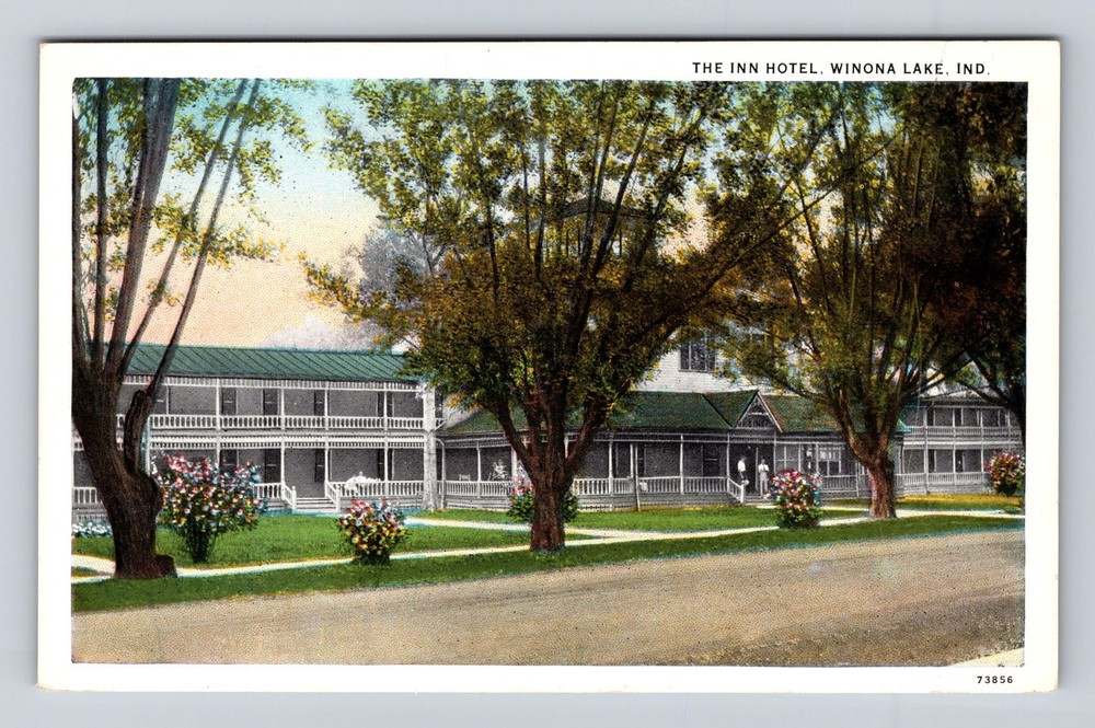 Winona Lake IN-Indiana The Inn Hotel Vintage Postcard
