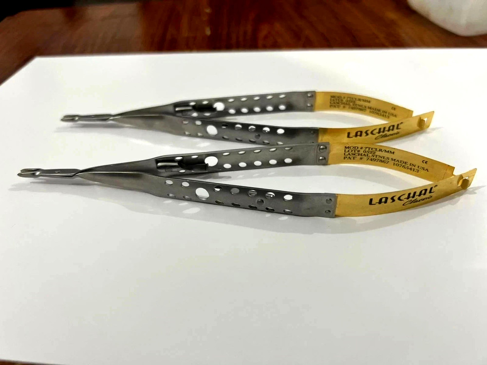 LOT OF 2 Laschal Castroviejo Needle Holder. diamond, 18CM, Straight
