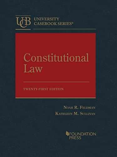 Constitutional Law - Hardcover, by Feldman Noah; Sullivan - Very Good