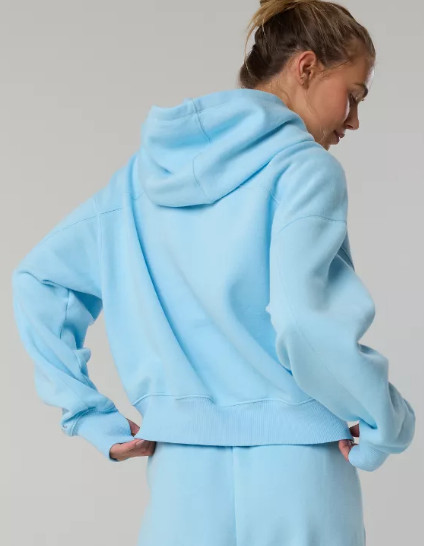 OFFLINE By Aerie Cloud Fleece Classic Length Hoodie - Divine Blue (New)