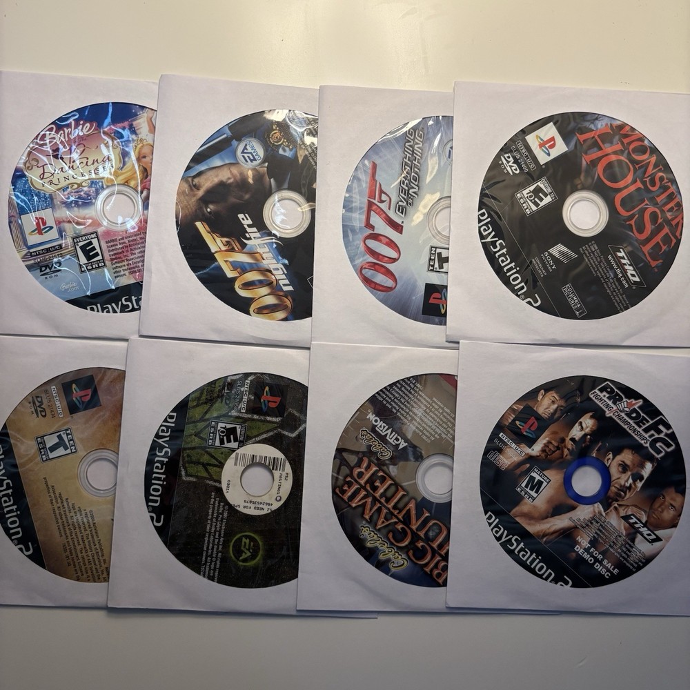PS2 Disc Only Lot of 8 - Sony PlayStation 2 Lot B