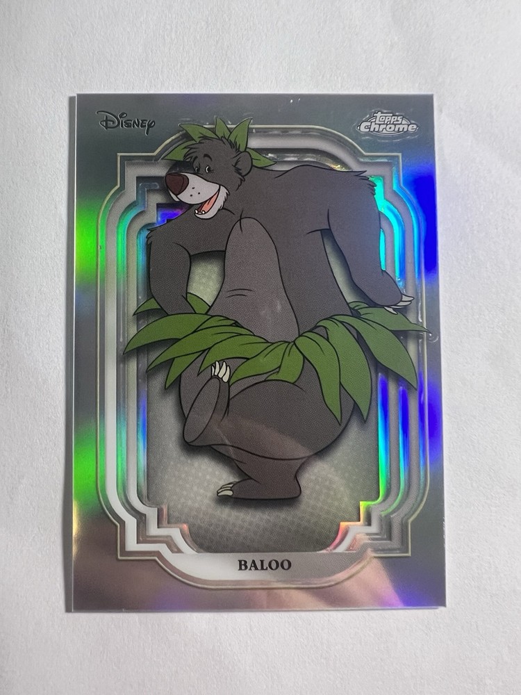 Baloo 2024 Topps Chrome Disney Refractor Parallel  #32 THE JUNGLE BOOK