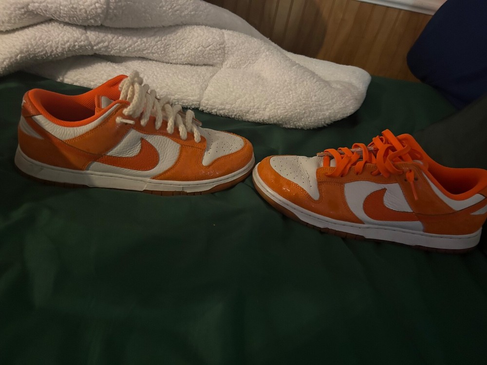 Nike Dunk low Cracked Orange size 10.5 men’s 9 womens