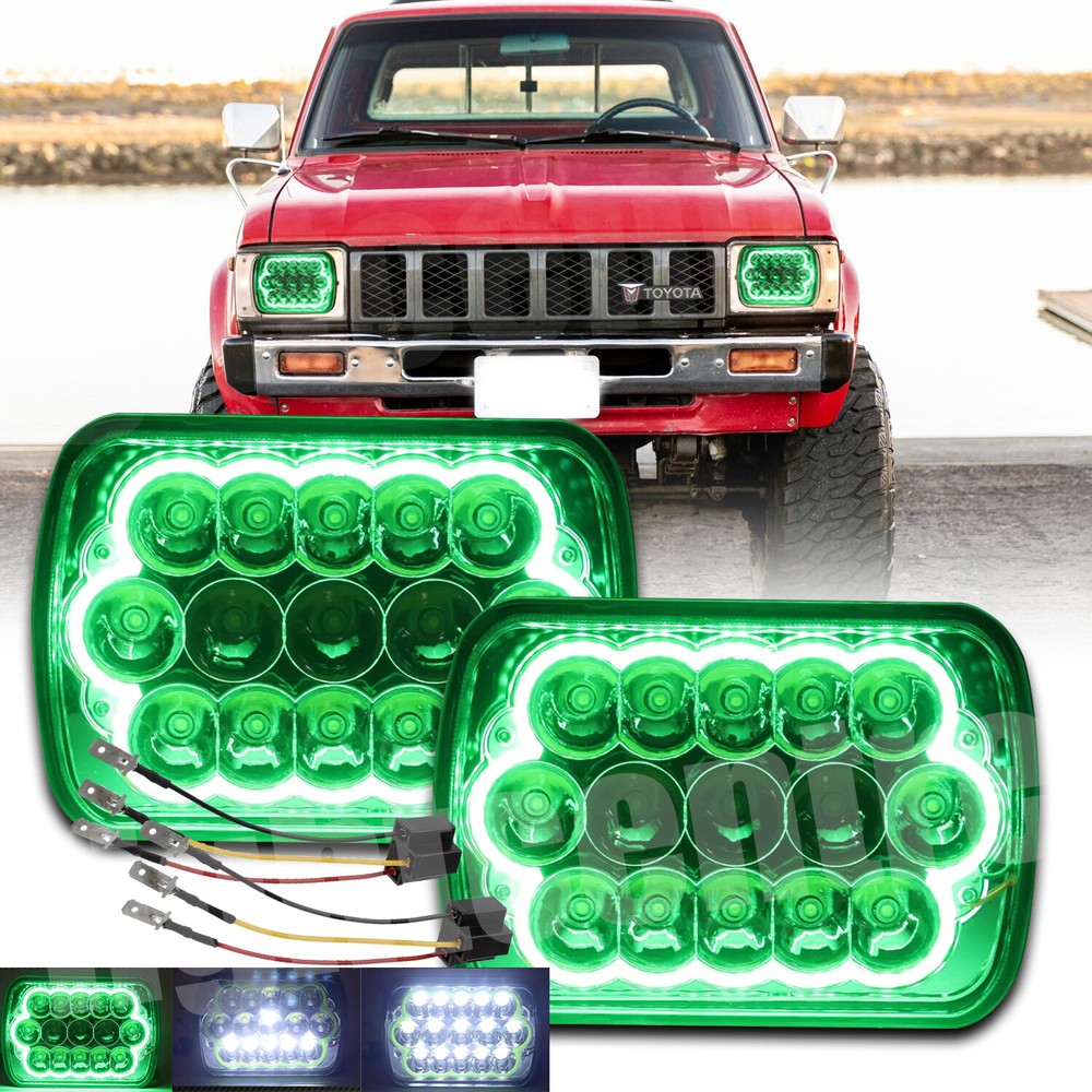 1982-1995 Toyota Pickup Hardbody Truck 5x7 7x6 LED H4 Hi-Lo Beam Headlight  