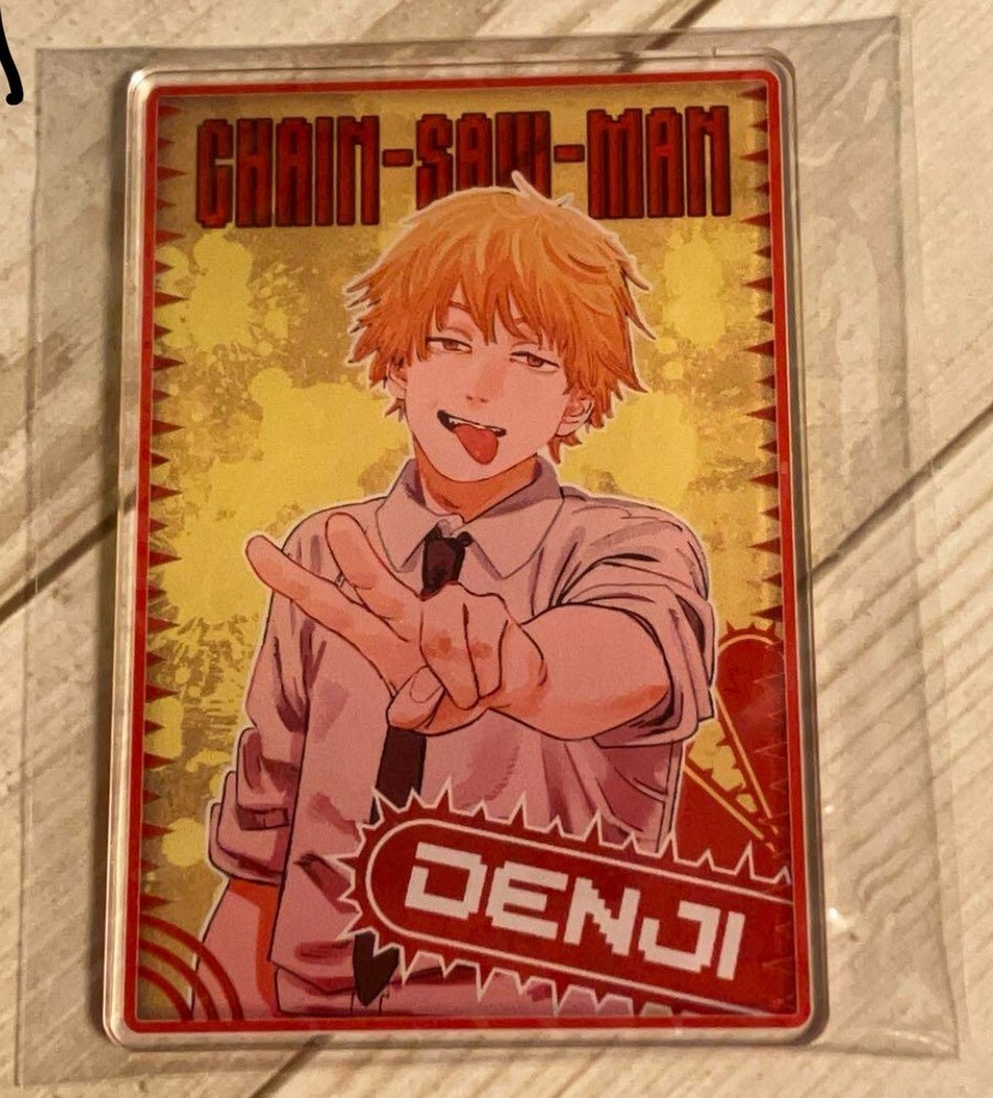Chainsaw Man Thick Acrylic Trading Card - Denji - Jump Festa Japan