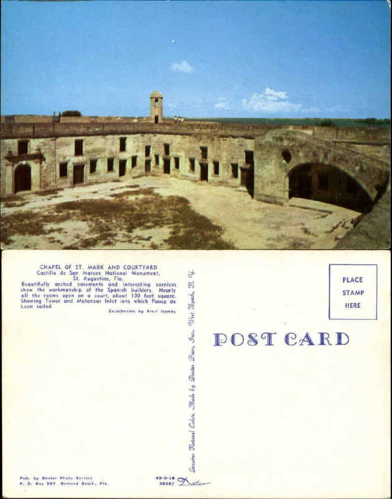 Chapel of St Mark and Courtyard Castillo de San Marcos St Augustine Florida