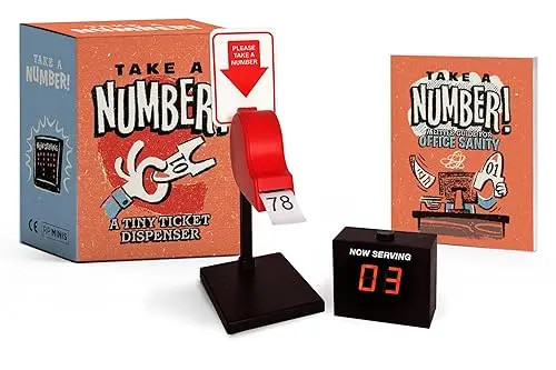 Take a Number!: A Tiny Ticket Dispenser [With Mini Book] by Thomas, Mollie – Boa
