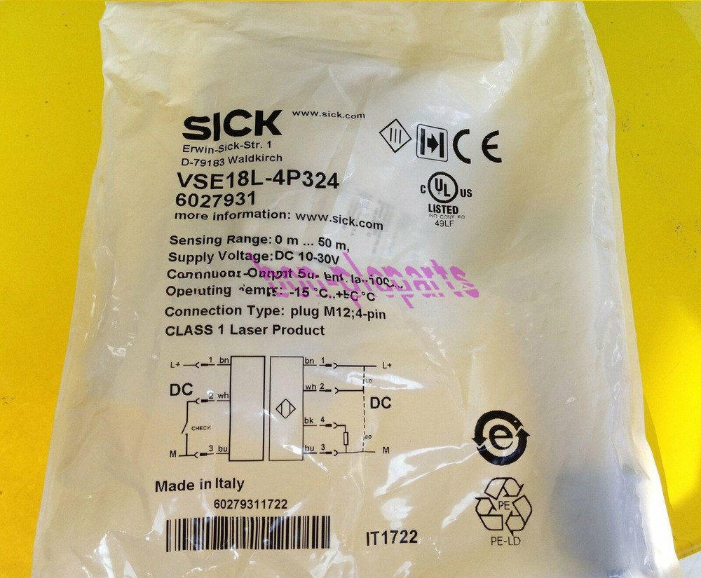 1PCS New SICK VSE18L-4P324 VE18L-4P324 + VS18L-0D314 Photoelectric Sensor