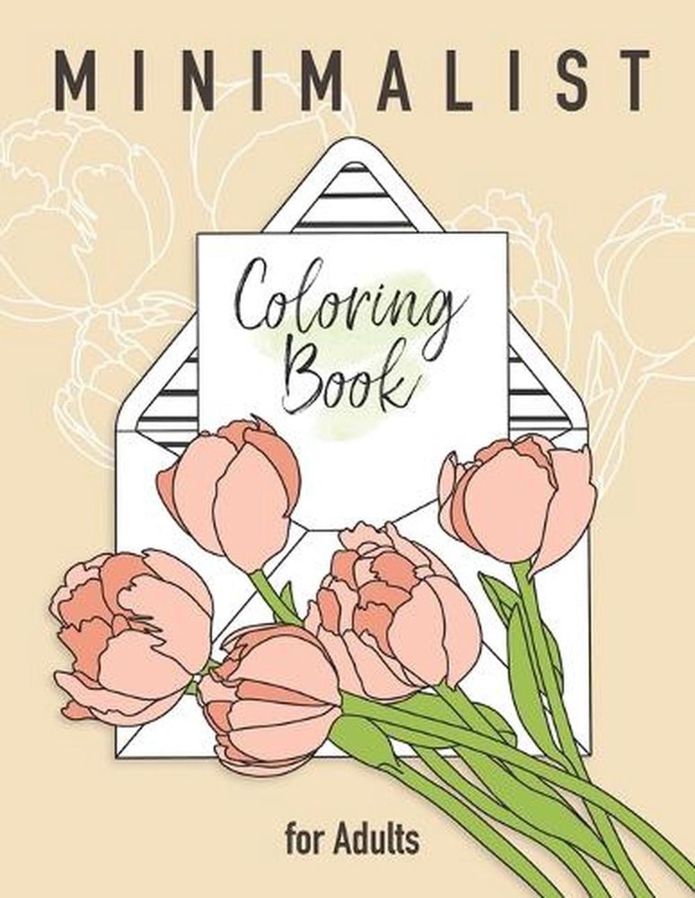 Minimalist Coloring Book for Adults: 50+ Vintage Style Illustrations for Relaxat