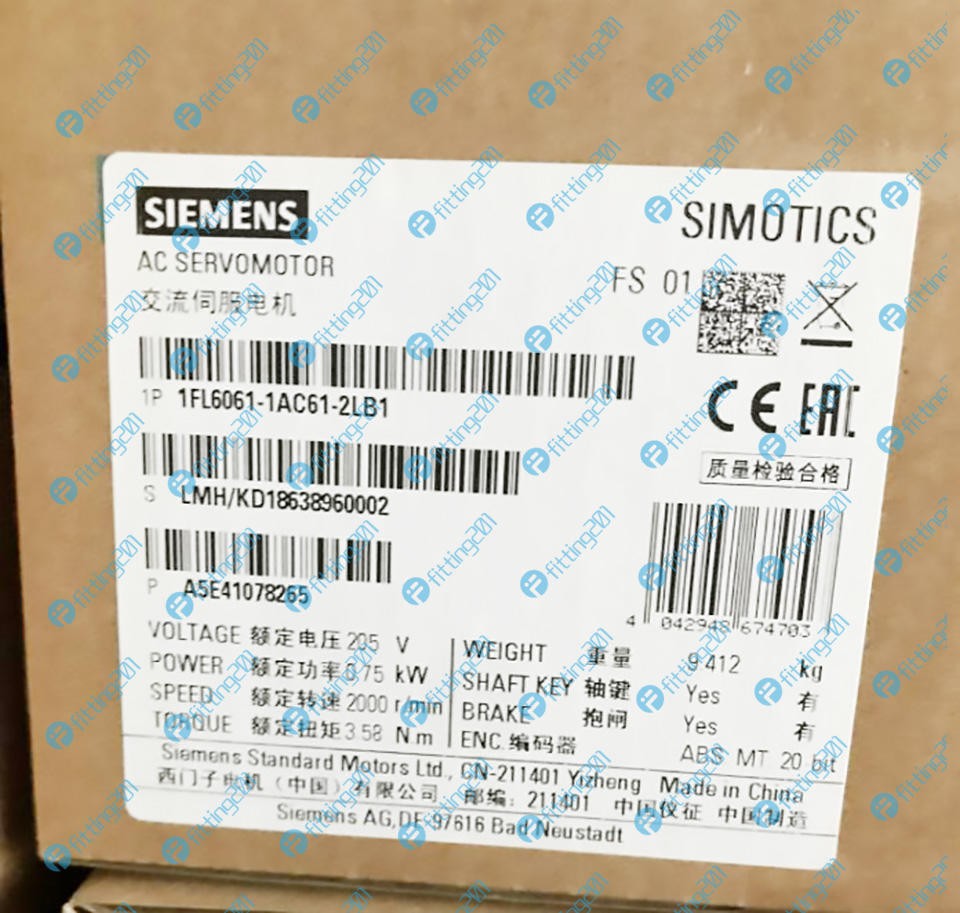 1Pcs New Siemens Servo Motor 1Fl6061-1Ac61-2Lb1