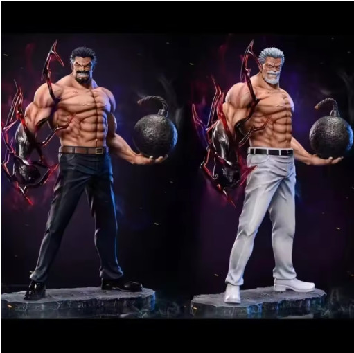 Anime One Piece Monkey D Garp Iron Fist Naval Hero 26cm PVC Figure Statue Boxed