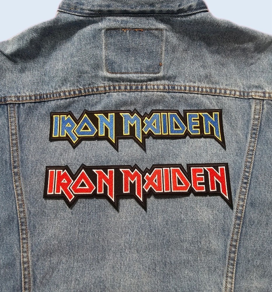 Iron Maiden embroidery, homemade Iron on Maiden patch, iron/sew on patch.