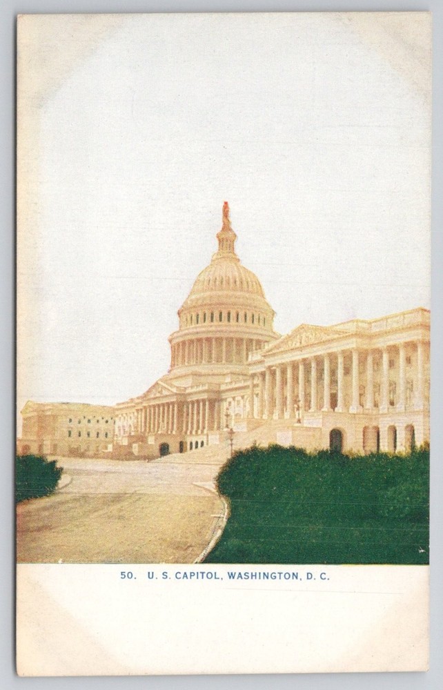 US Capitol Building Washington DC Postcard Early 1900s Unposted