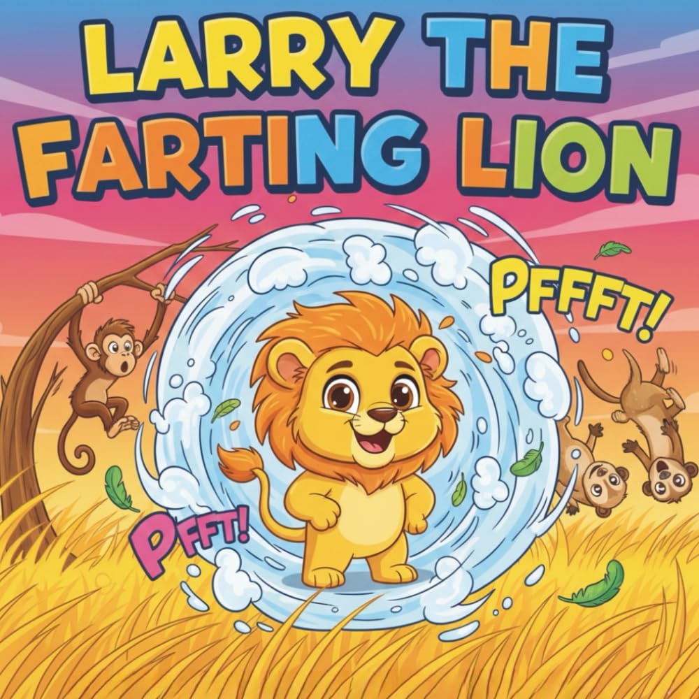 Larry The Farting Lion: A Funny Rhyming Picture Book for Kids Ages 4-8