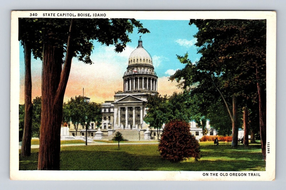 Boise ID-Idaho, State Capitol, Antique, Vintage Souvenir Postcard