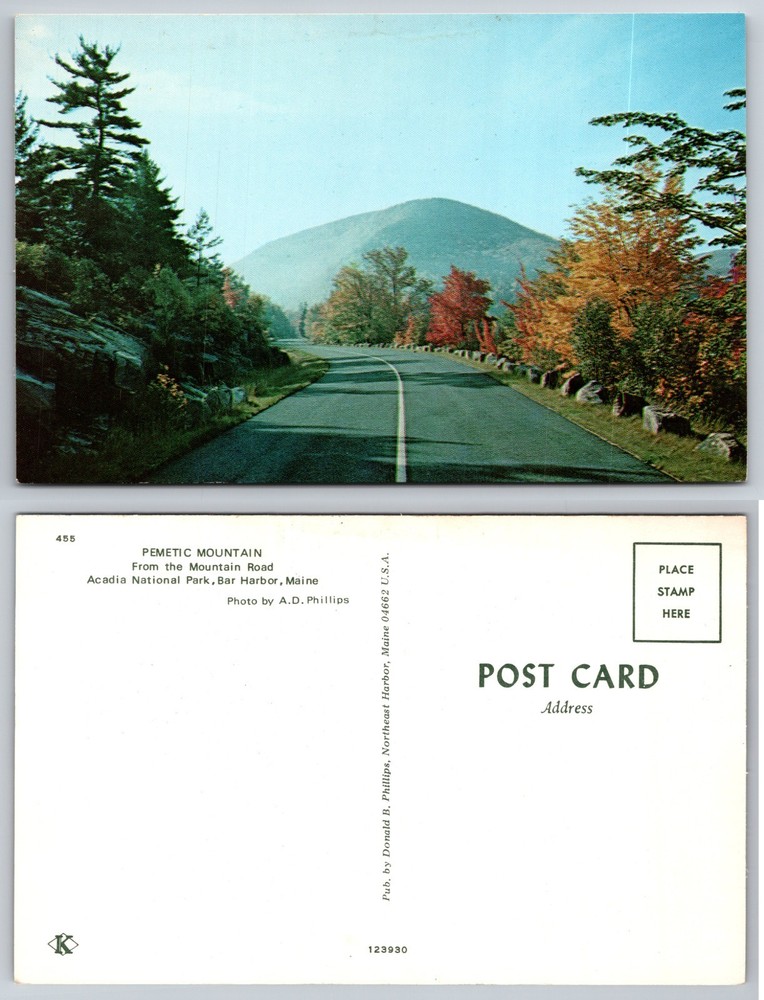 Pemetic Mountain Acadia National Park Maine Postcard-image