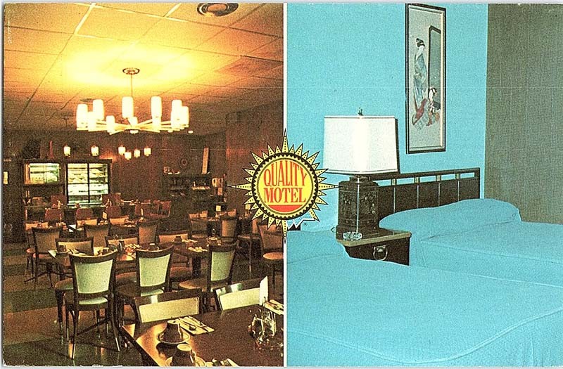 Postcard MOTEL SCENE Davenport Iowa IA m/09 AJ0183