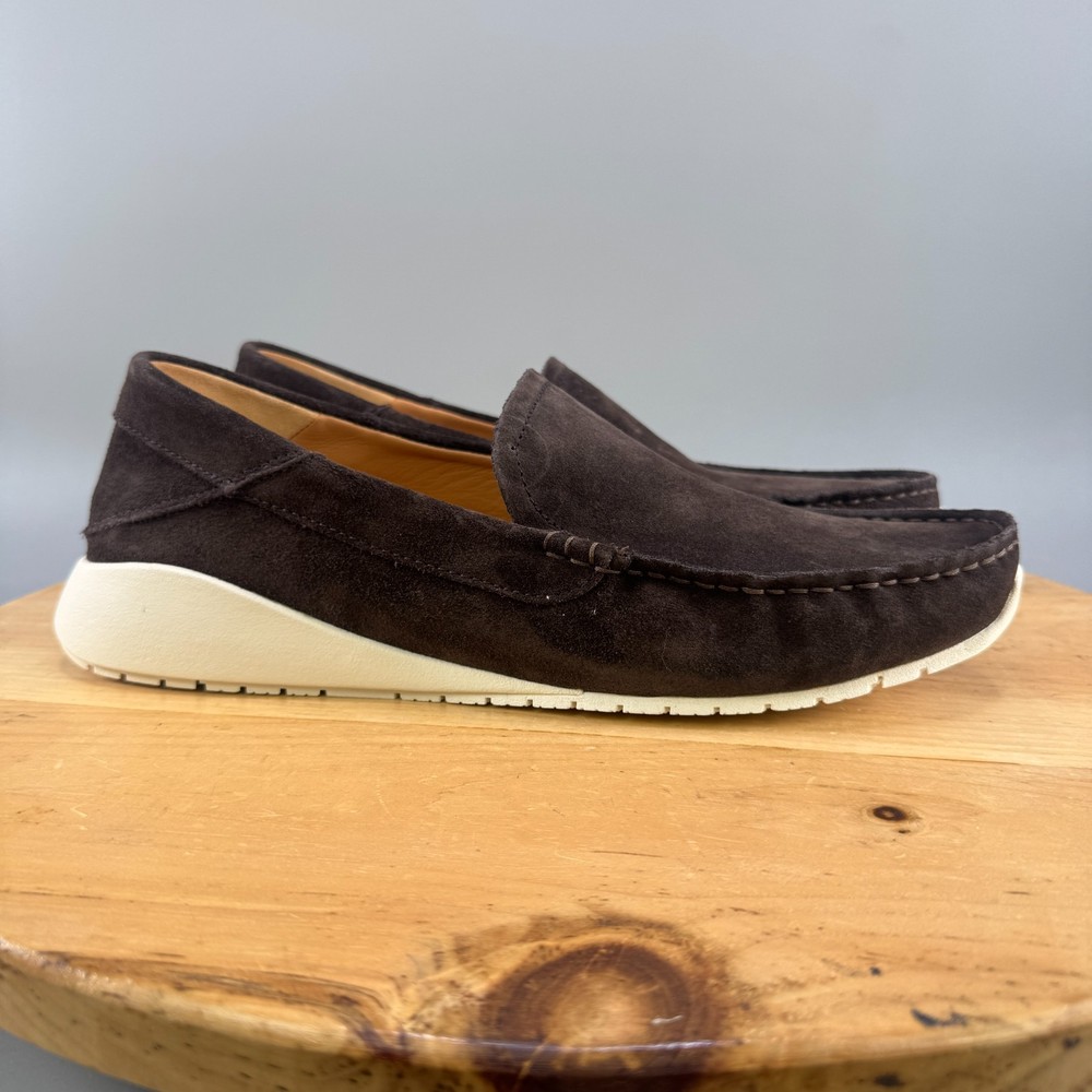 Olukai Ka`a Loafers Mens Size 11 Dark Brown Suede Slip-On Shoes Comfort NEW