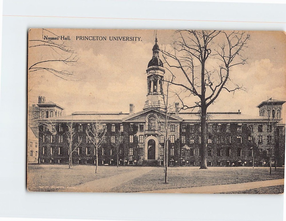 Postcard Nassau Hall Princeton University Princeton NJ USA