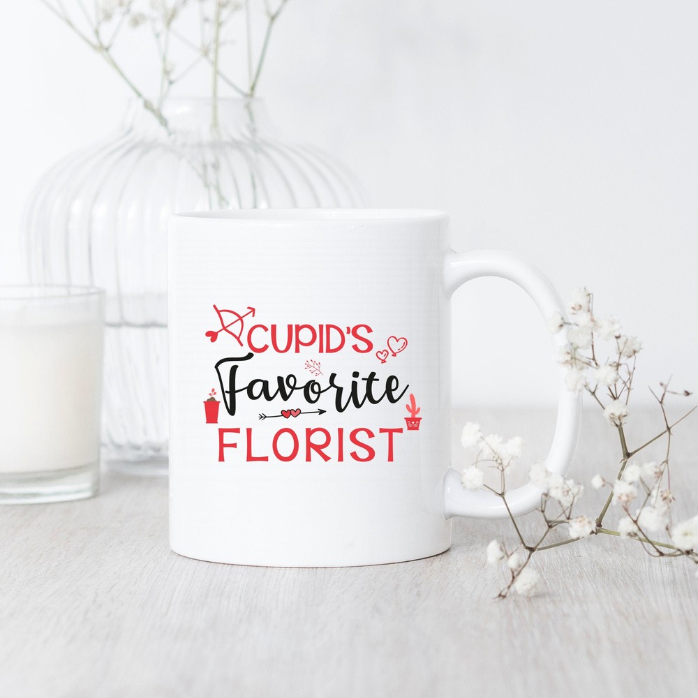 Valentine's Florist Mug for Cupid and Floral Lovers