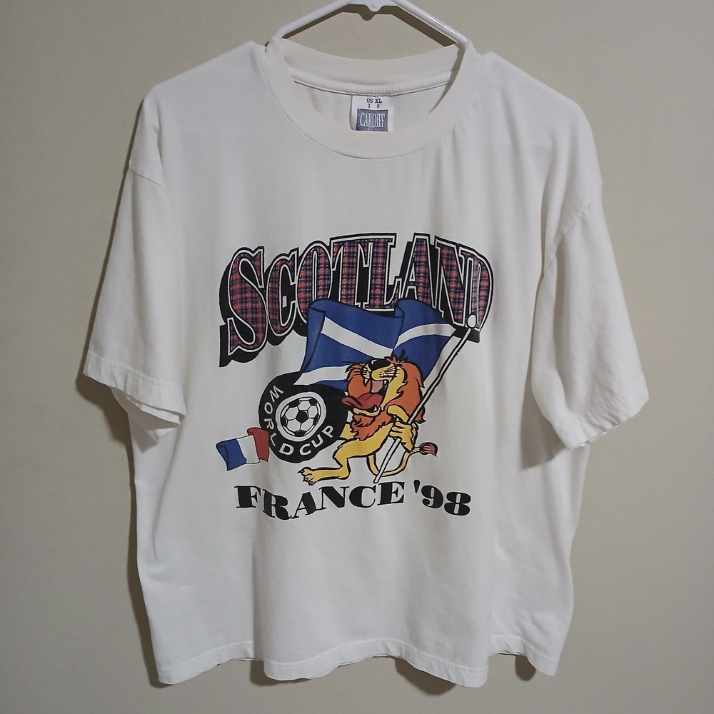 Vintage Scotland World Cup 98 White T-Shirt. XL.