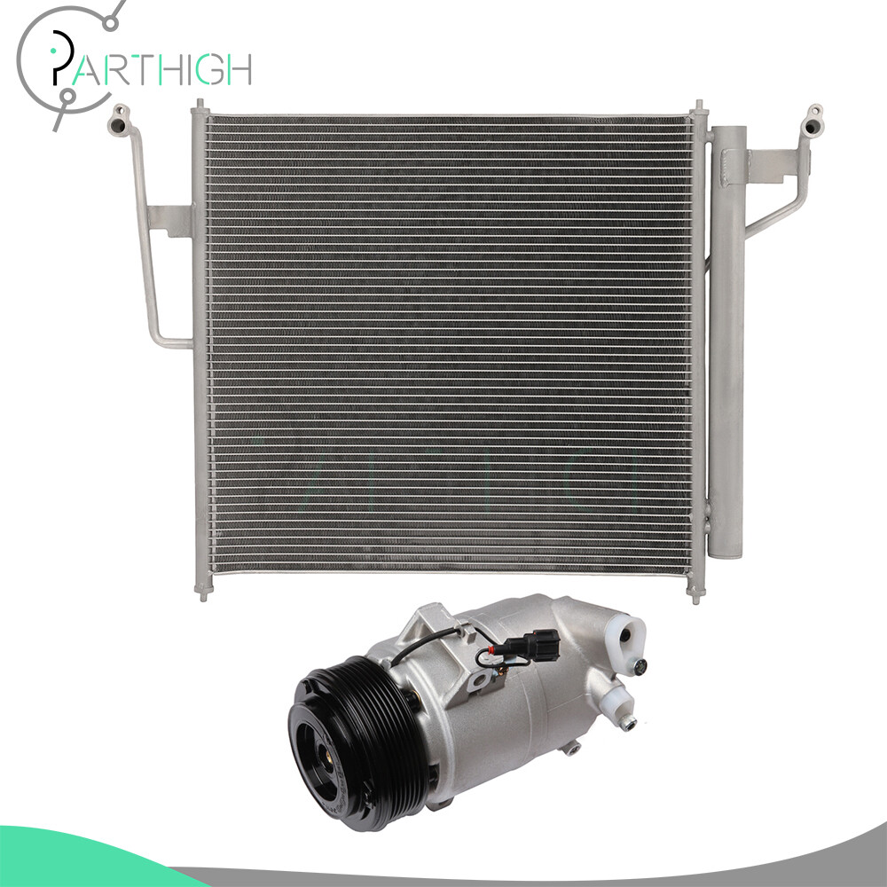 AC Condenser & AC Compressor Fit For 2008 2009 2010 2011 2012 Nissan Pathfinder